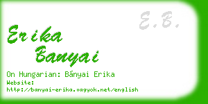 erika banyai business card